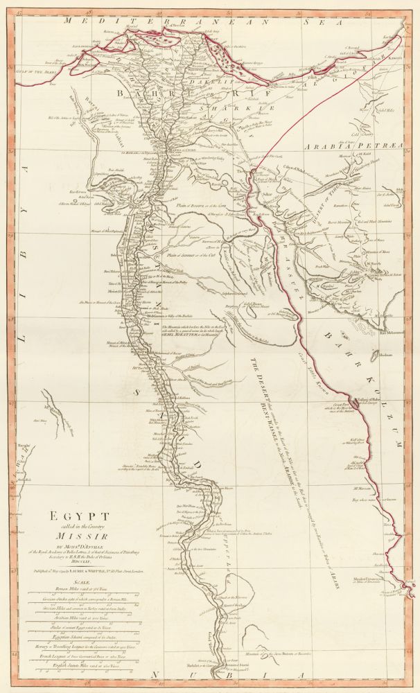 Item nr. 50135 59. Egypt Called in the Country Missir. A New Universal Atlas. Thomas Kitchin.