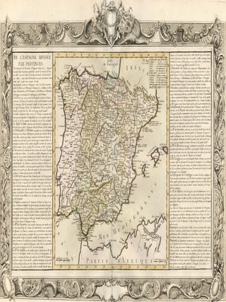 Item nr. 50190 Spain Divided by Province. Géographie Moderne. Jean-Baptiste Louis Clouet