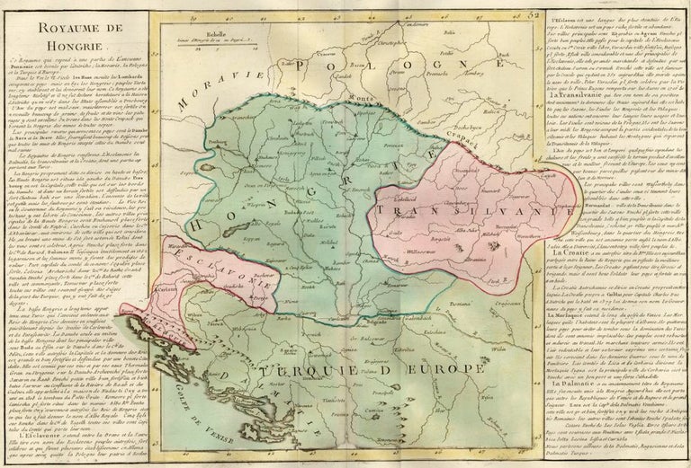 Item nr. 50196 Kingdom of Hungary. Géographie Moderne. Jean-Baptiste Louis Clouet.