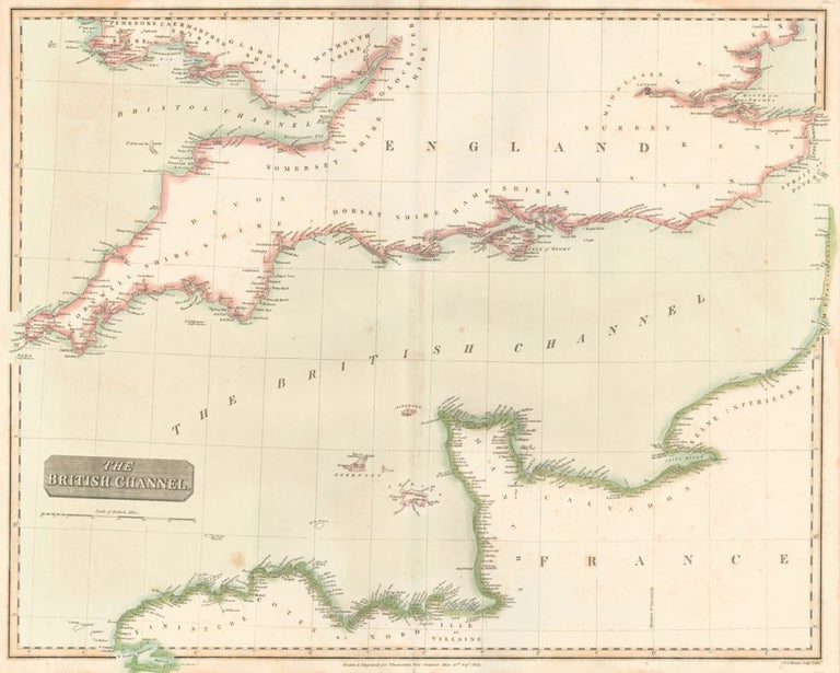 Item nr. 50245 The British Channel. The New General Atlas. John Thomson.