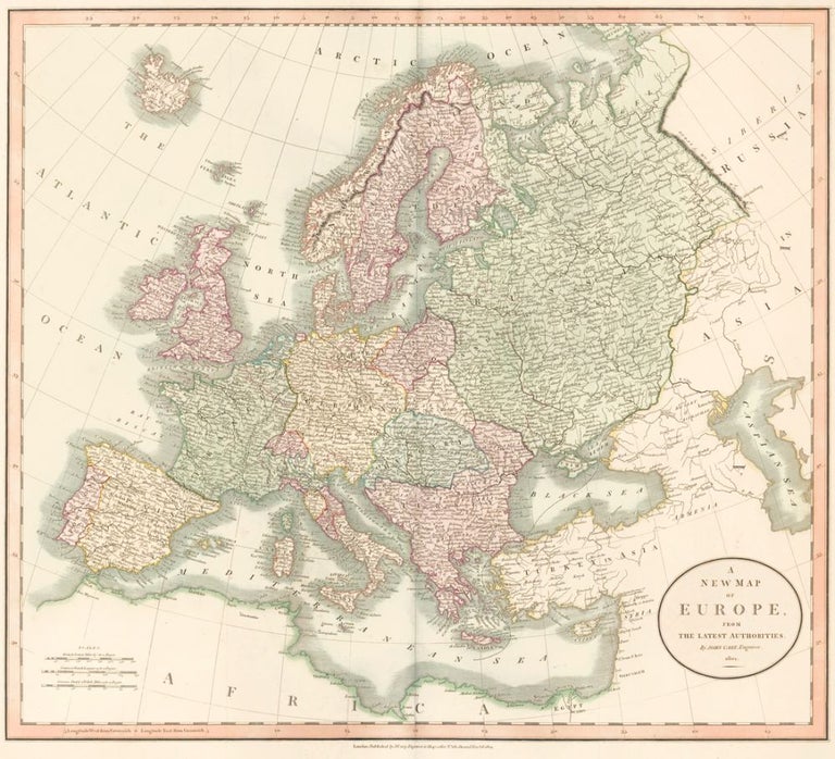 Item nr. 50249 Europe, from Cary's New Universal Atlas. John Cary.