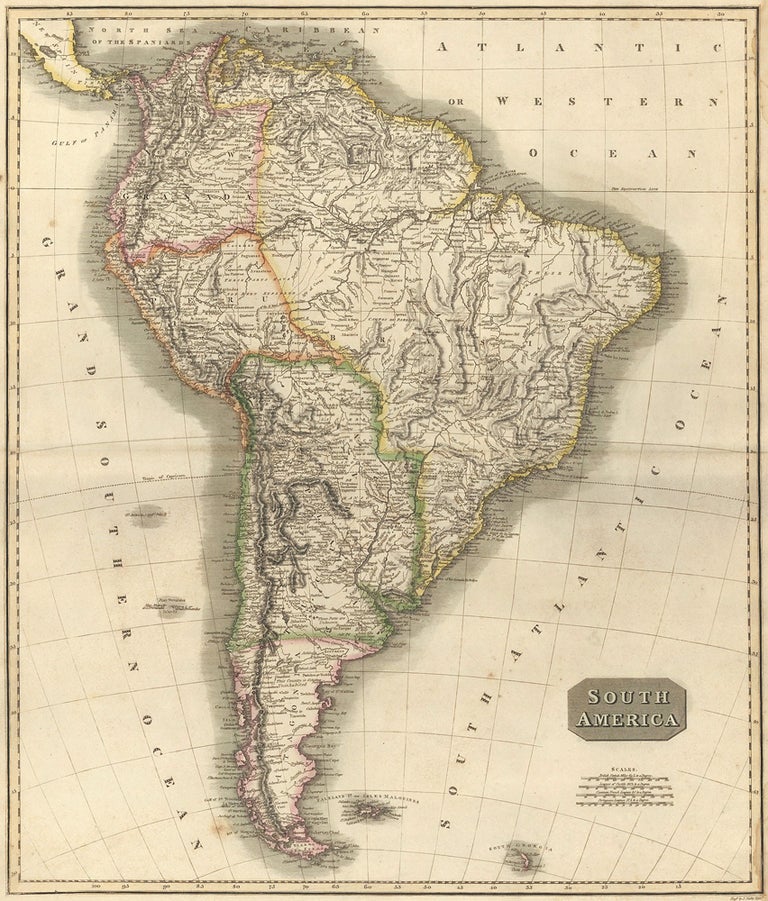 Item nr. 50271 South America, from the New General Atlas. John Thomson.