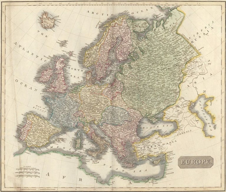 Item nr. 50276 Europe, from the New General Atlas. John Thomson.