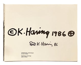 K. HARING: Paintings, drawings and a vellum