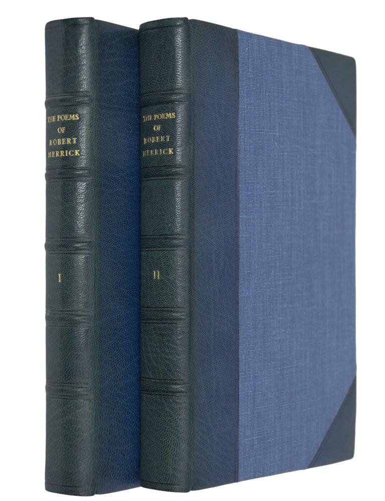 Item nr. 93023 The Poems of Robert Herrick. Two Volumes. Robert HERRICK.